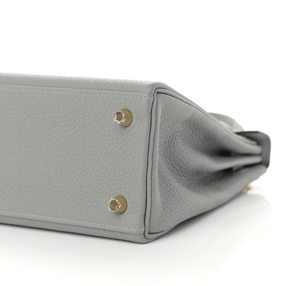 Hermes Togo Kelly Retourne 25 Gris Mouette 10 of 11