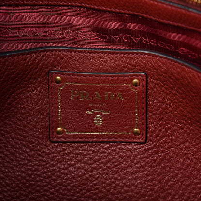 Prada Vitello Daino Tote Rosso 8 of 11