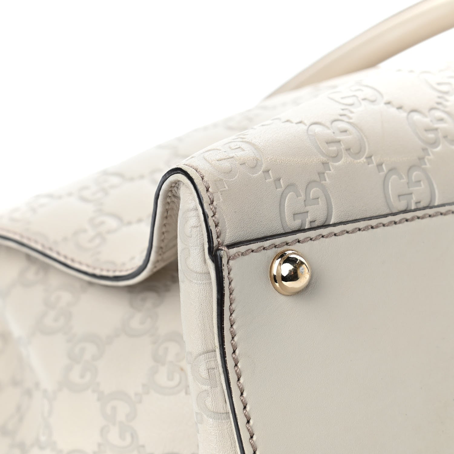 Gucci Guccissima Piston Tote Off White 11 of 19