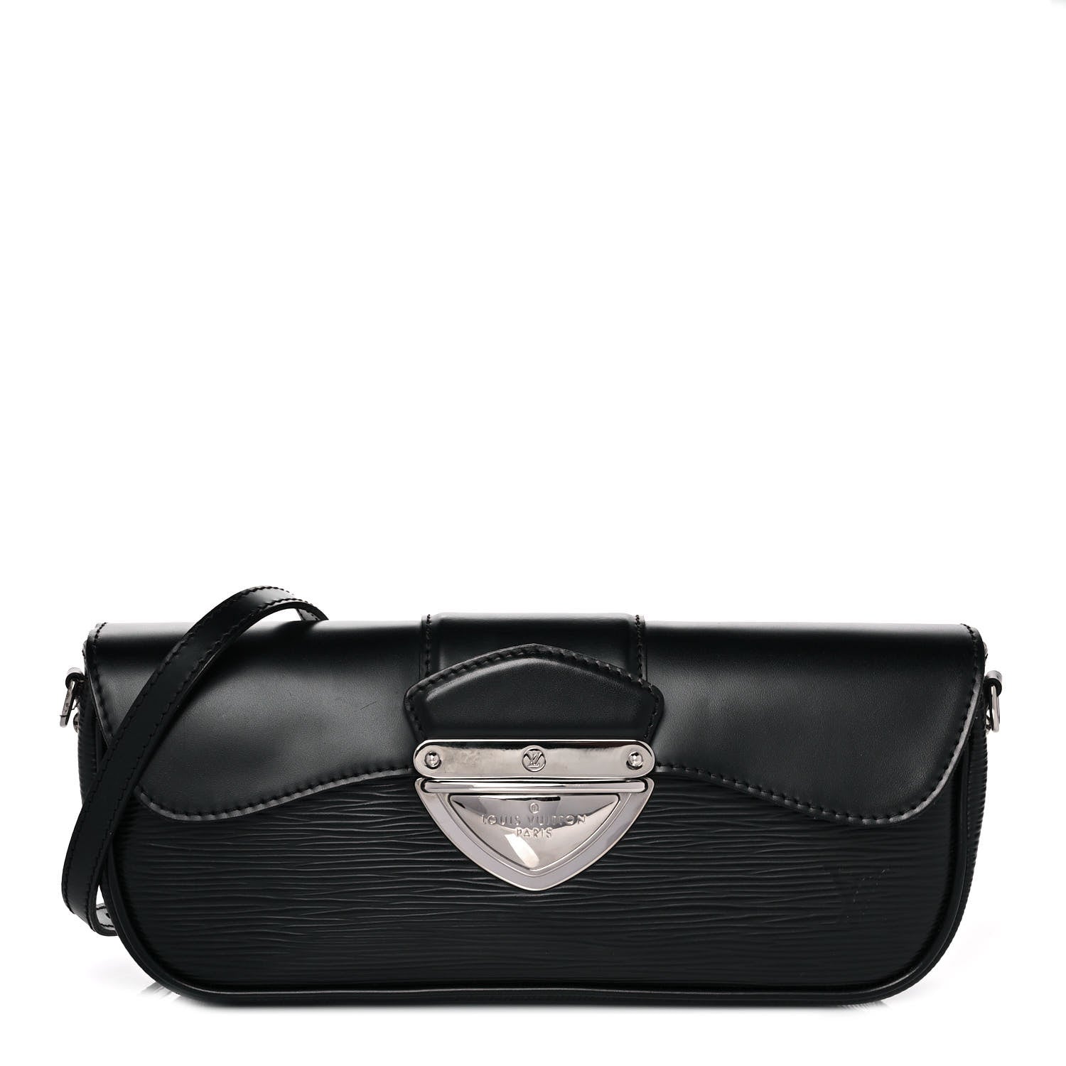 Louis Vuitton Epi Montaigne Clutch Black 1 of 8