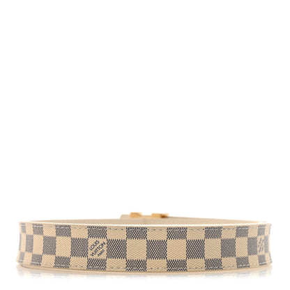 Louis Vuitton Damier Azur LV Initiales Belt 80 32 2 of 9