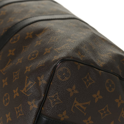Louis Vuitton Monogram Macassar Keepall Bandouliere 45 12 of 17