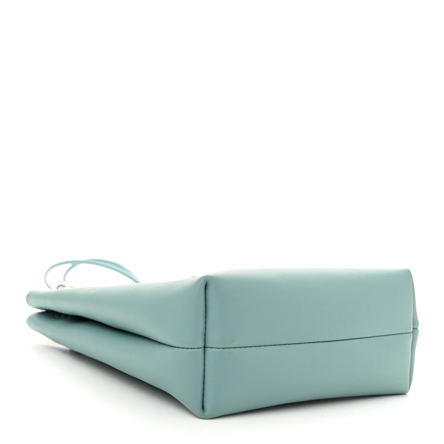 Smooth Calfskin Pebble Pouch Water