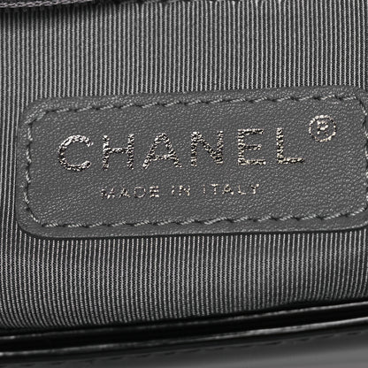 Chanel Glazed Calfskin Medium Boy Flap Black 6 of 17