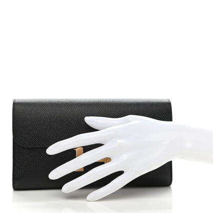 Hermes Epsom Constance Long Wallet Black 2 of 8