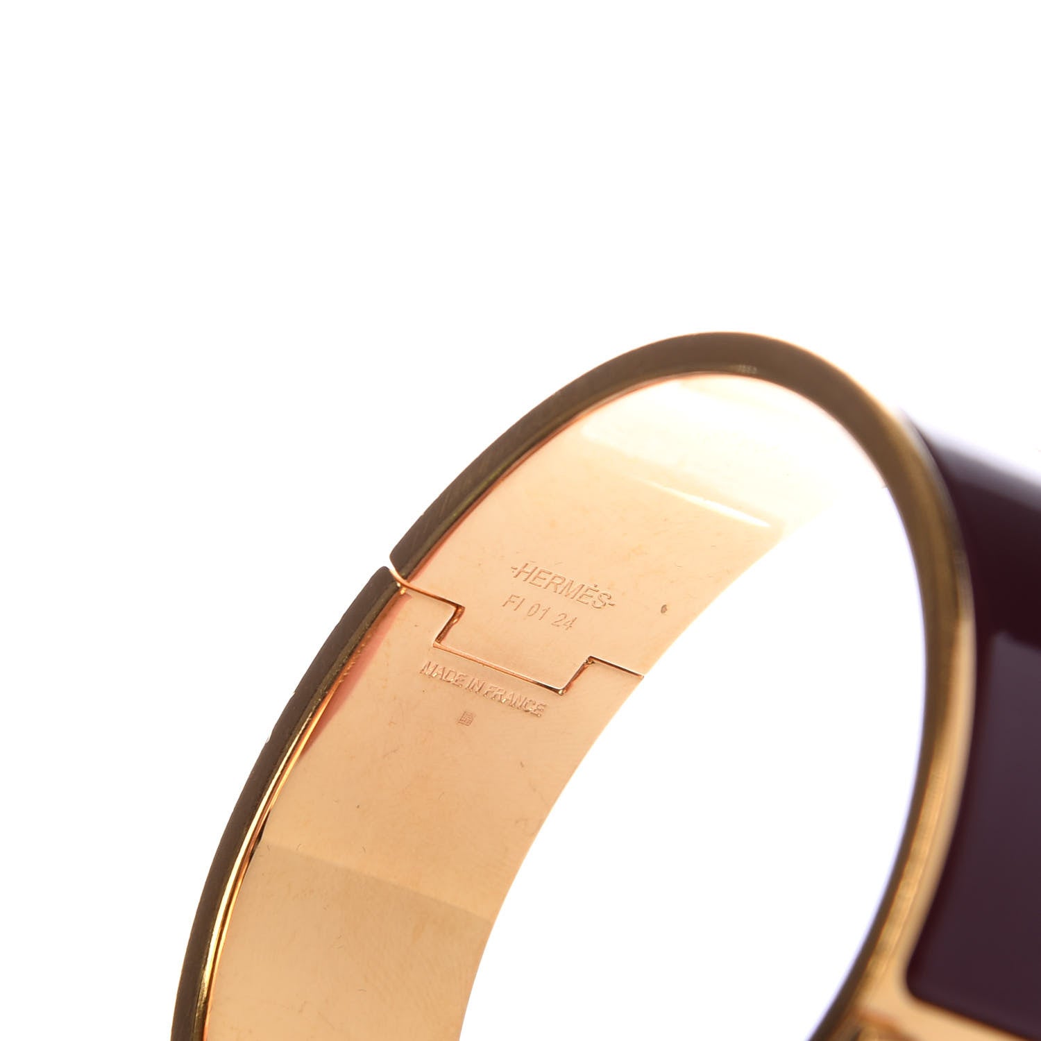 Hermes Enamel Wide Clic Clac H Bracelet GM Rouge H 4 of 5