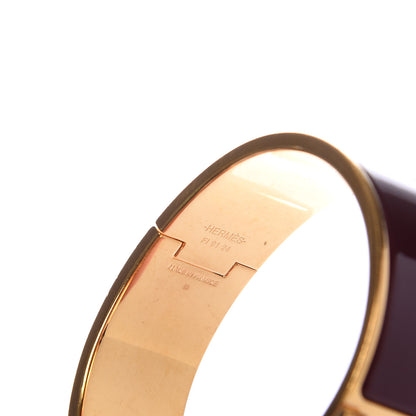 Hermes Enamel Wide Clic Clac H Bracelet GM Rouge H 4 of 5