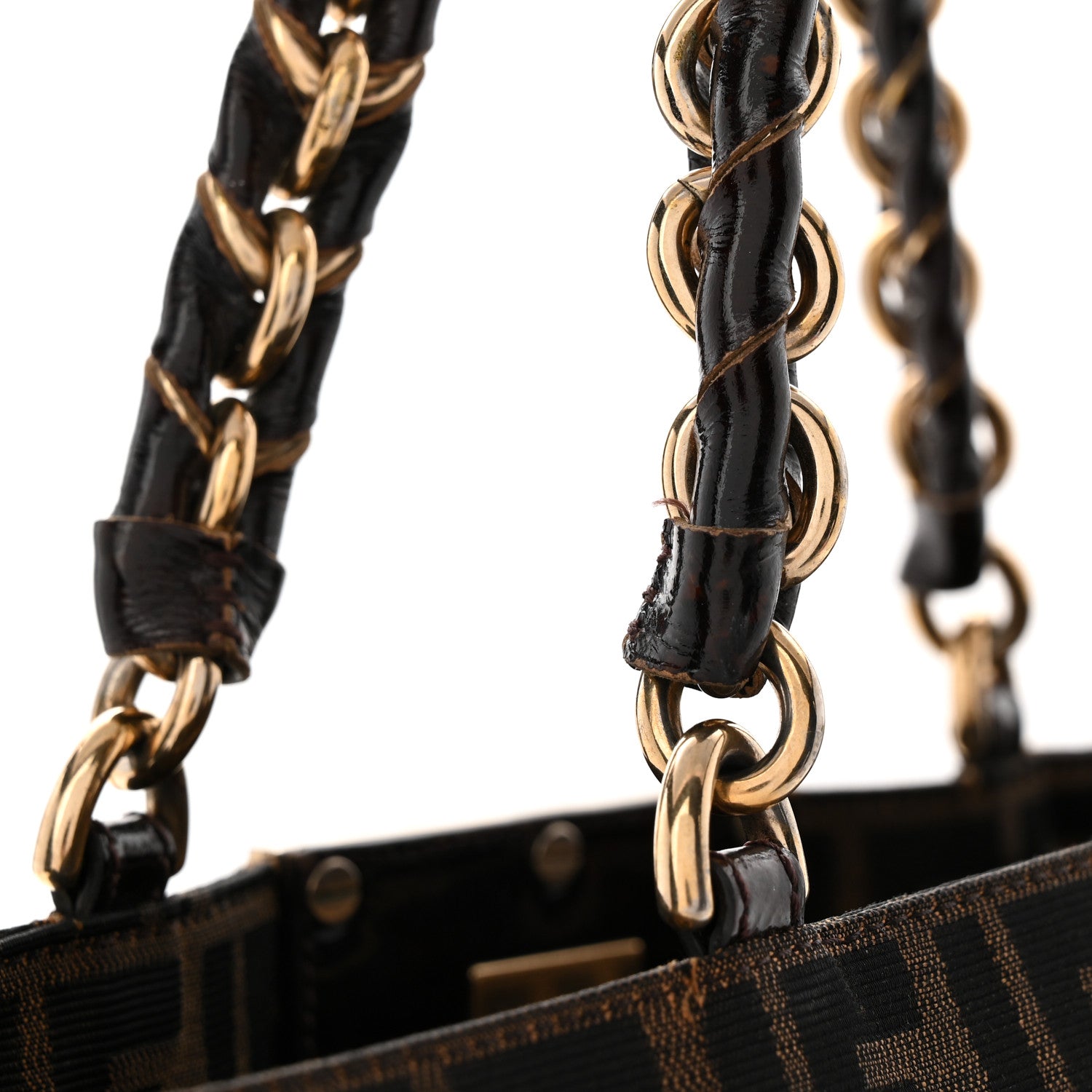 Fendi Zucca Mia Tote Tobacco 10 of 10