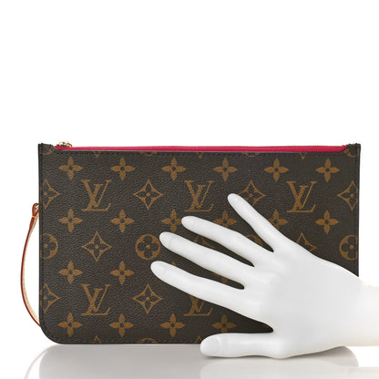 Louis Vuitton Monogram Neverfull MM GM Pochette Pivoine 2 of 8