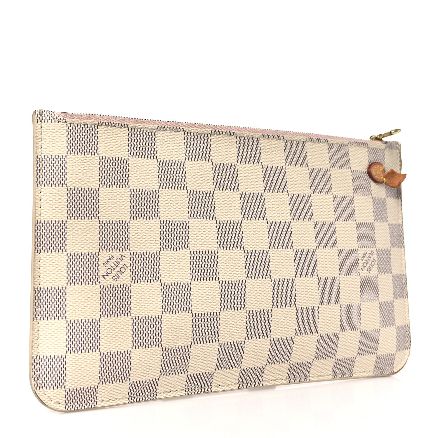 Louis Vuitton Damier Azur Neverfull MM GM Pochette Rose Ballerine 3 of 9