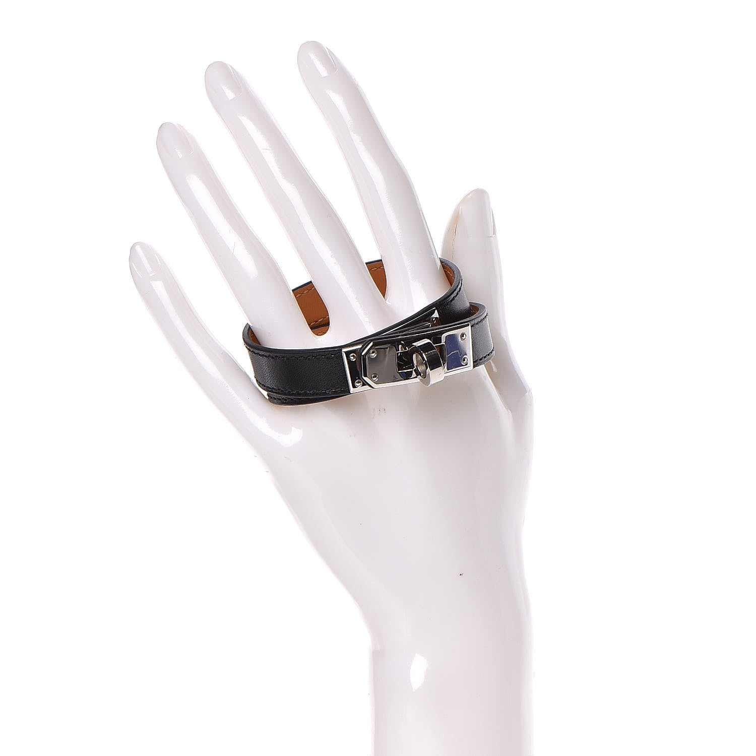 Hermes Chamonix Kelly Double Tour Bracelet S Black 2 of 6