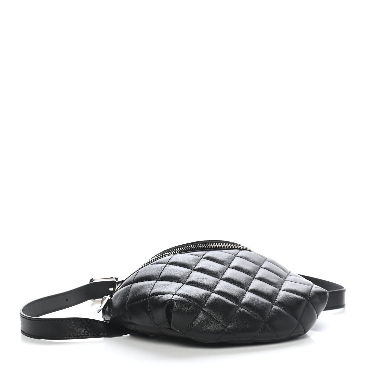 Chanel Calfskin Quilted Waist Belt Bag Black 4 of 9