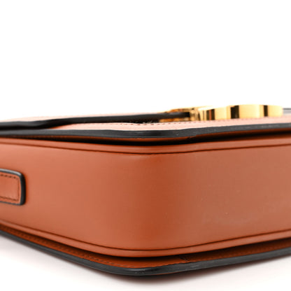 Celine Textile Natural Calfskin Teen Triomphe White Tan 9 of 10