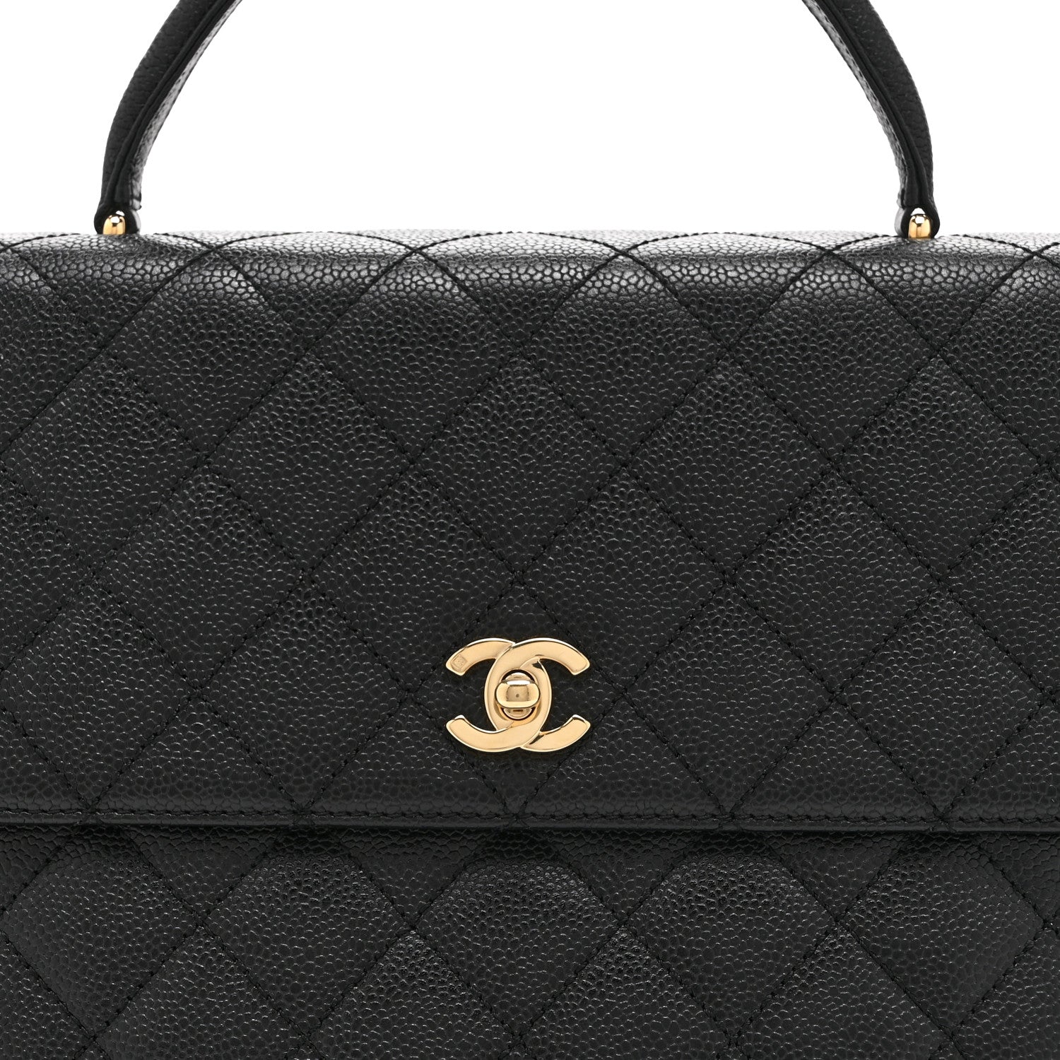 Chanel Caviar Quilted Jumbo Kelly Flap Black 9 of 11