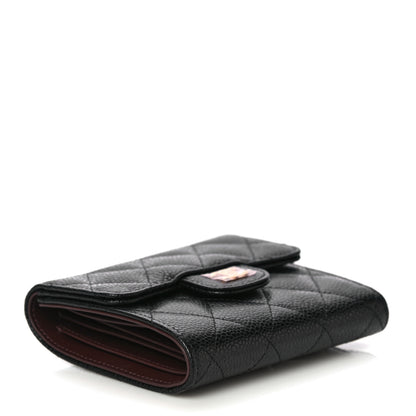 Chanel Caviar Quilted Compact Flap Wallet Black 4 of 11