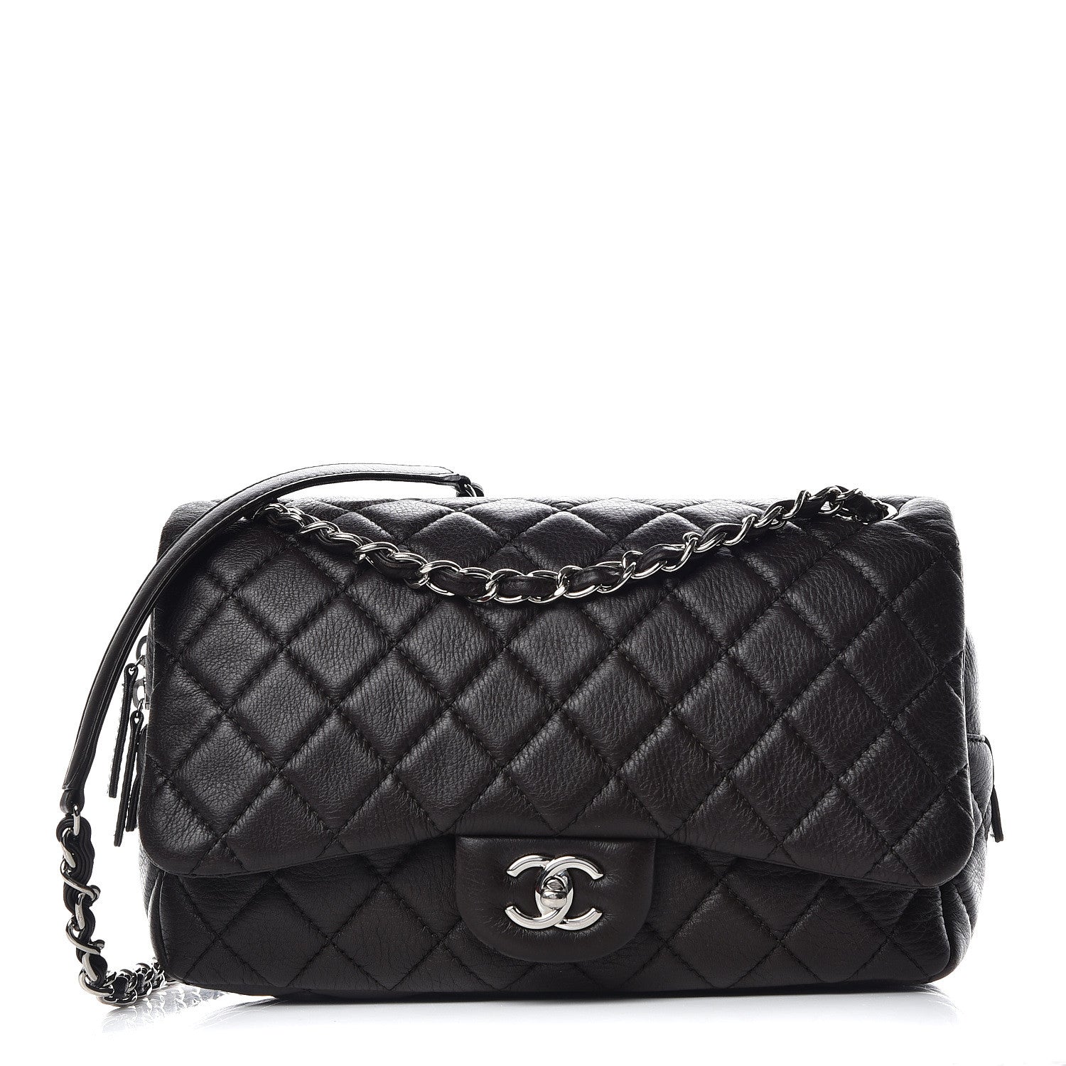 Chanel Deerskin Quilted Casual Journey Flap Brown 1 of 10