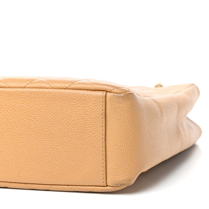 Chanel Caviar Quilted Petit Shopping Tote PST Beige 9 of 10