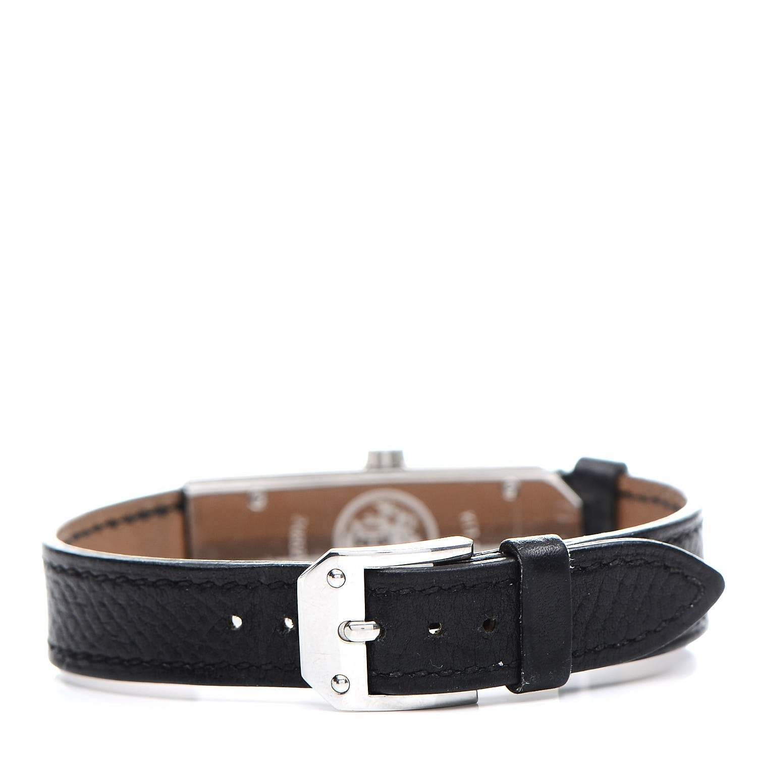 Hermes Stainless Steel Epsom 15mm Kelly II Quartz Watch Noir 4 of 7