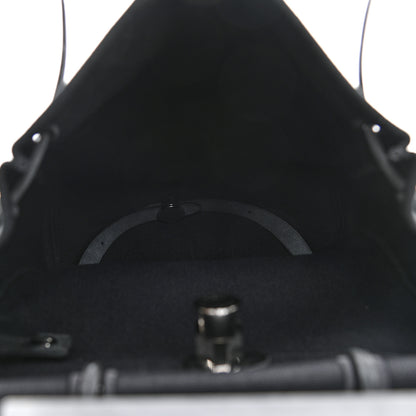 Hermes Military Toile Vache Hunter Herbag a Dos Zip Retourne Backpack Black 6 of 12