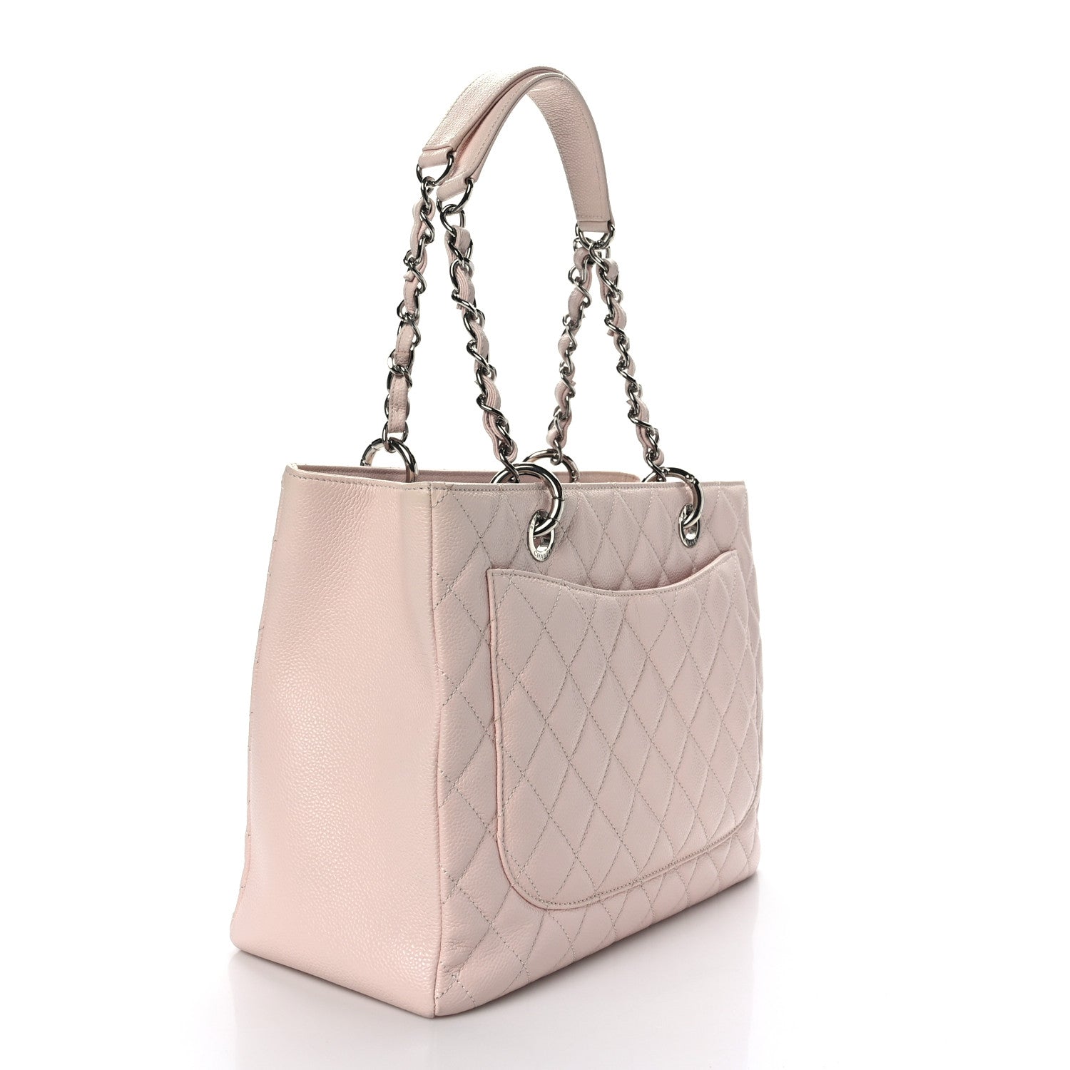 Chanel Caviar Quilted Grand Shopping Tote GST Light Pink 2 of 11