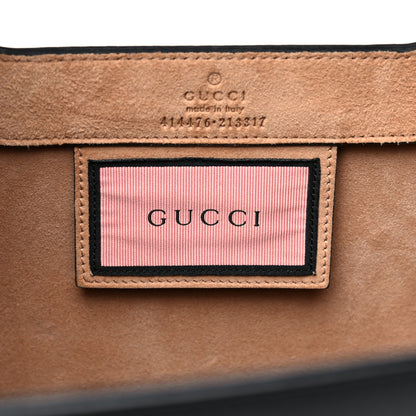Gucci Calfskin GucciGhost Real Medium XL Tote Black Pink 6 of 20