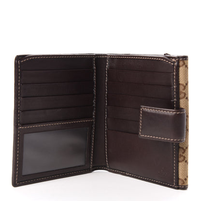 Gucci Monogram New Britt French Wallet Dark Brown 6 of 7