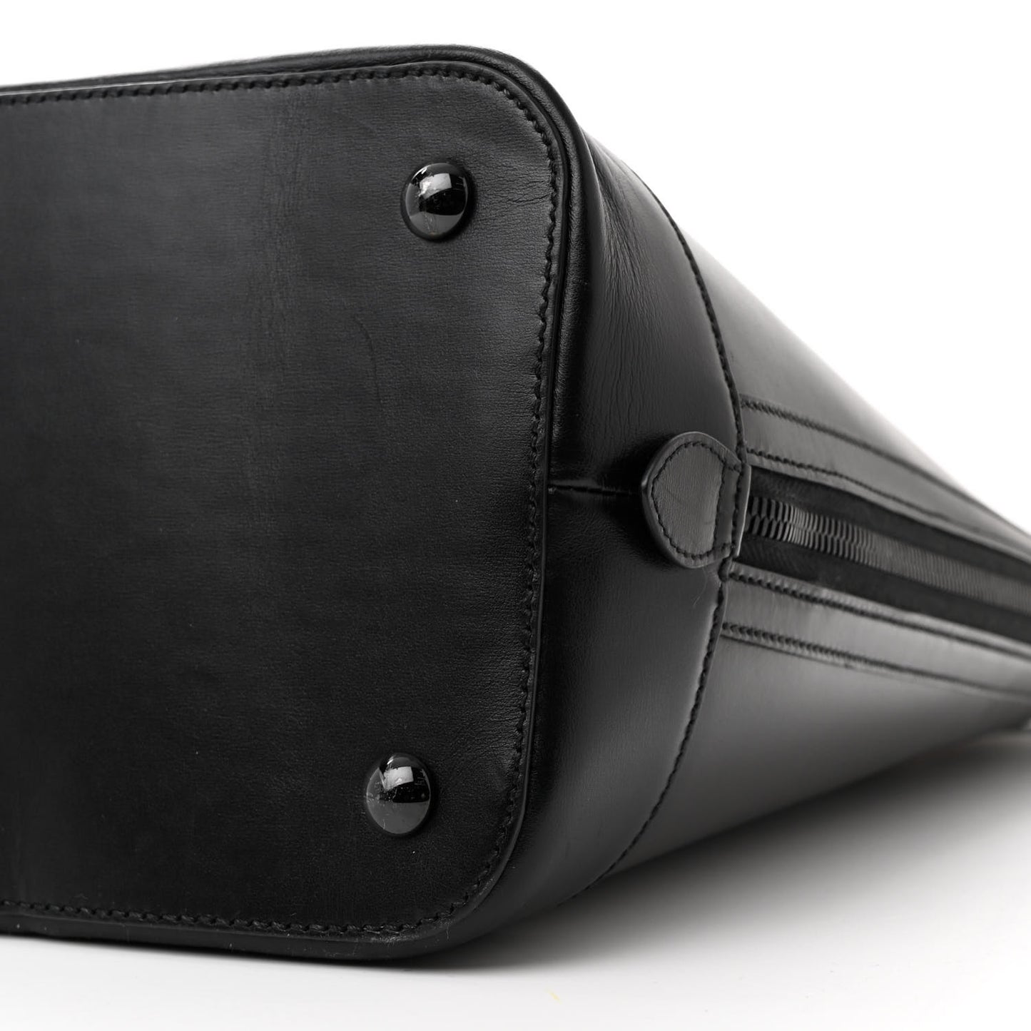 Boarded Plutone Calfskin Large Horsebit 1955 Duffle Bag Black