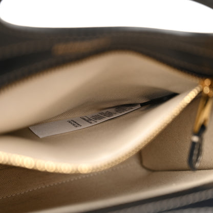 Burberry Smooth Calfskin Canvas Two Tone Mini Pocket Bag Black Tan 7 of 11