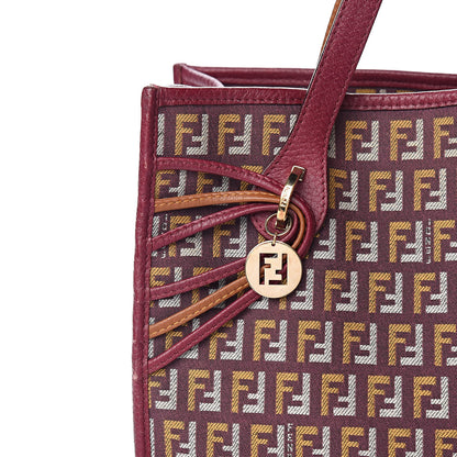Fendi Zucchino Vitello Shopping Tote Amarena Ocra 18 of 18