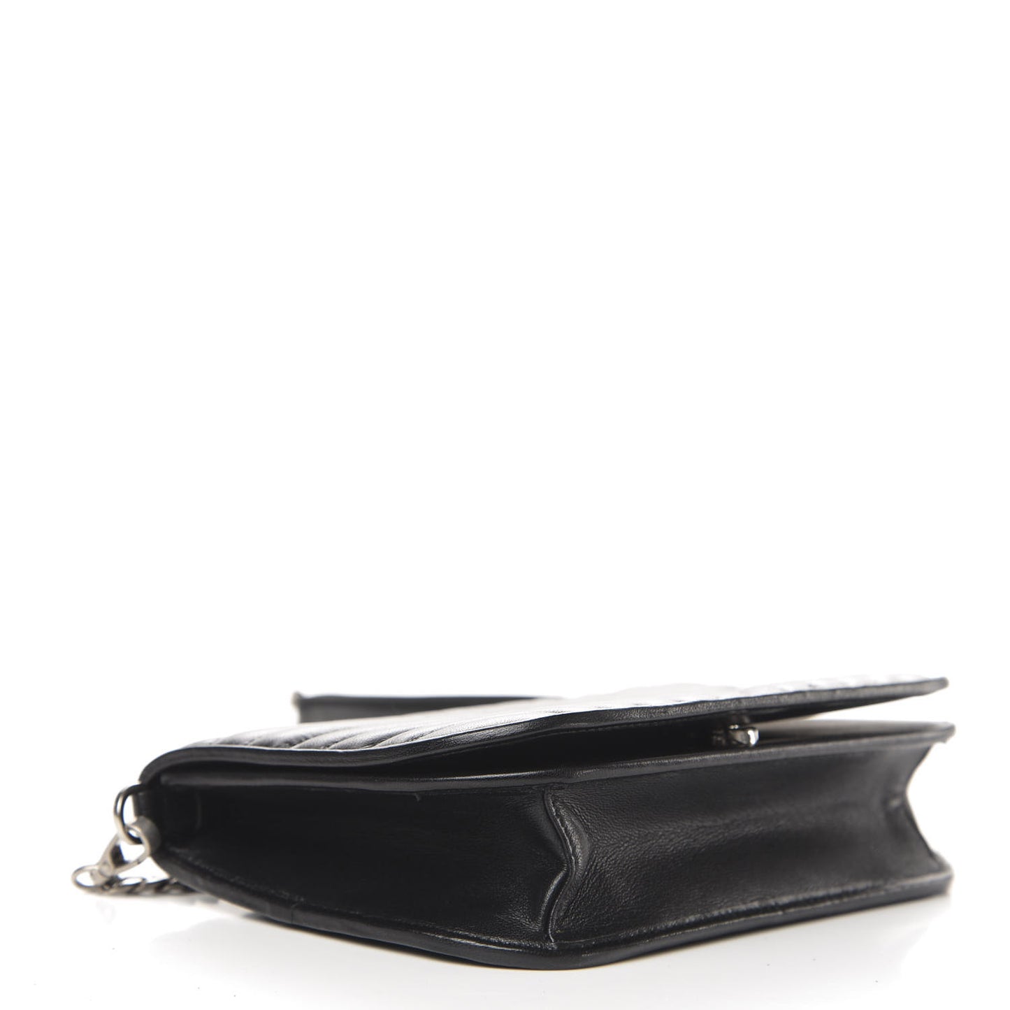 Soft Calfskin Impunture Small Diagramme Crossbody Bag Black