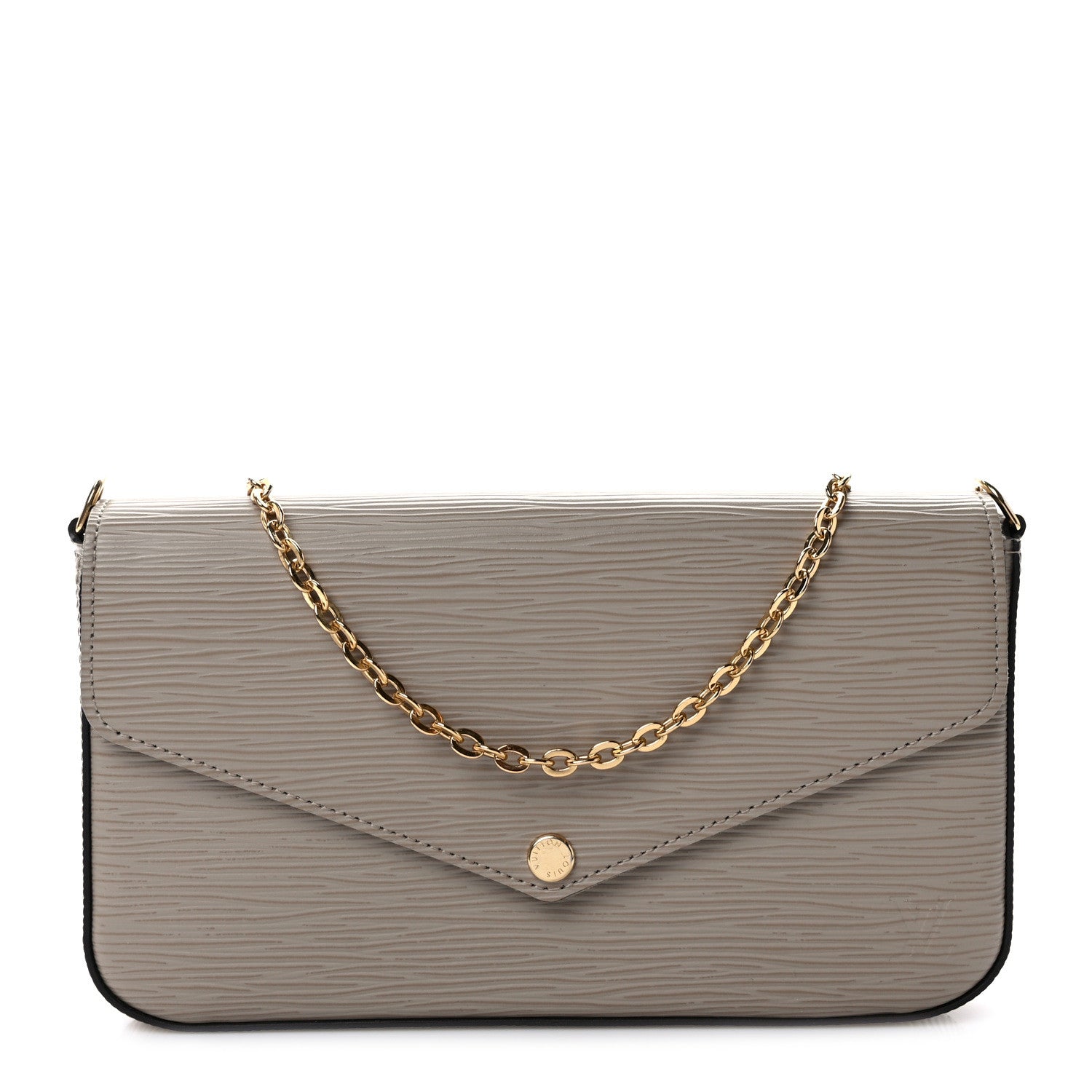 Louis Vuitton Epi Felicie Pochette Chain Wallet Galet 1 of 12