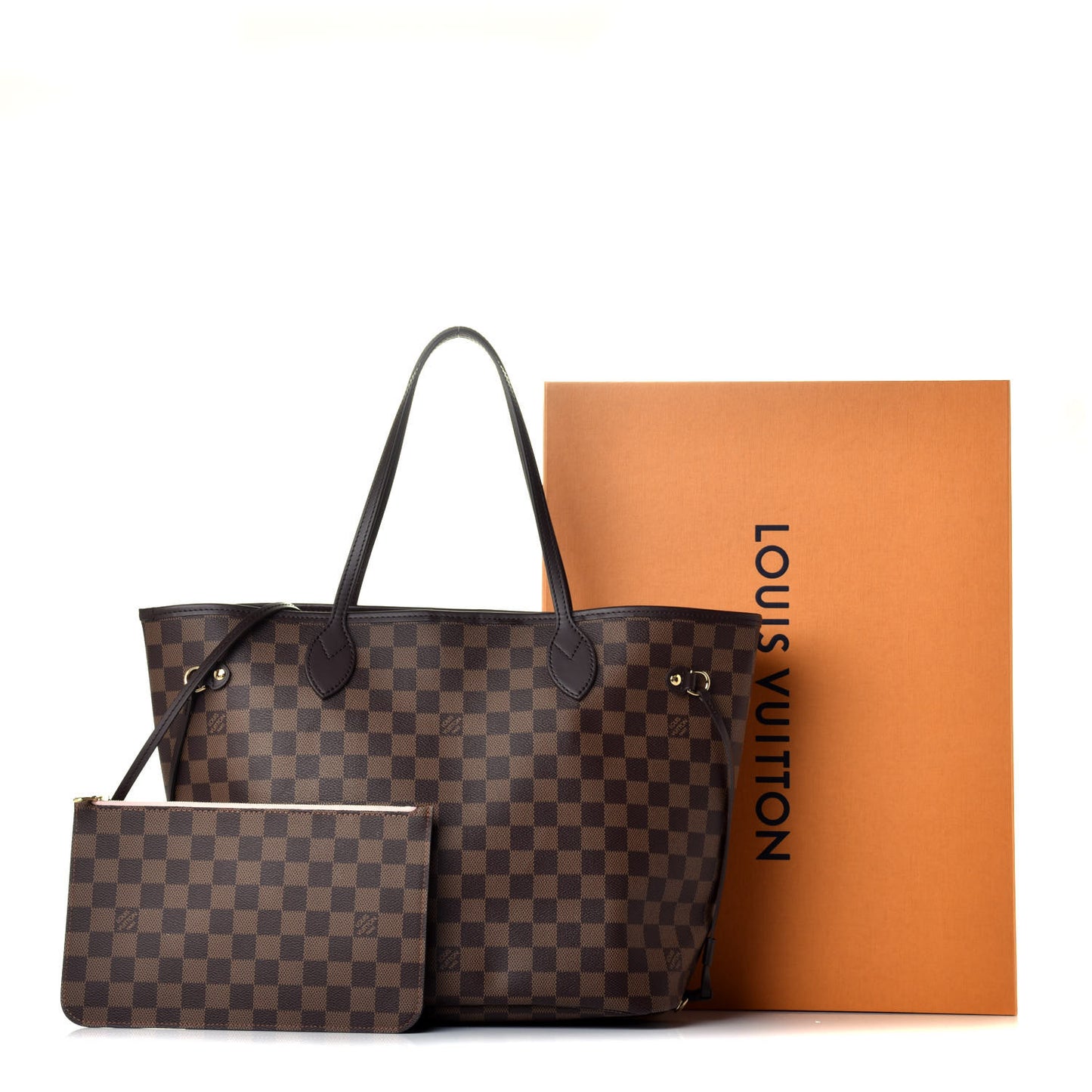Damier Ebene Neo Neverfull MM Rose Ballerine