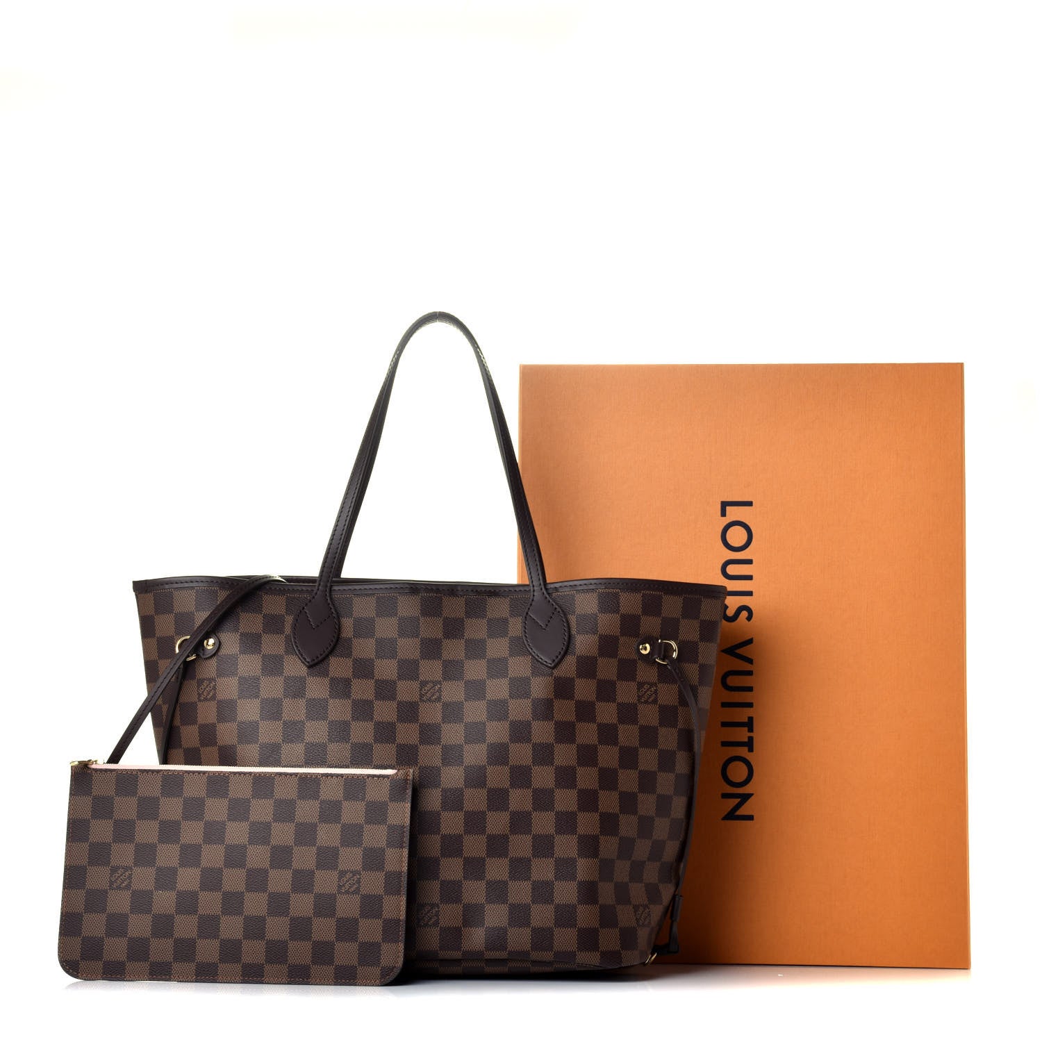 Louis Vuitton Damier Ebene Neo Neverfull MM Rose Ballerine 9 of 9