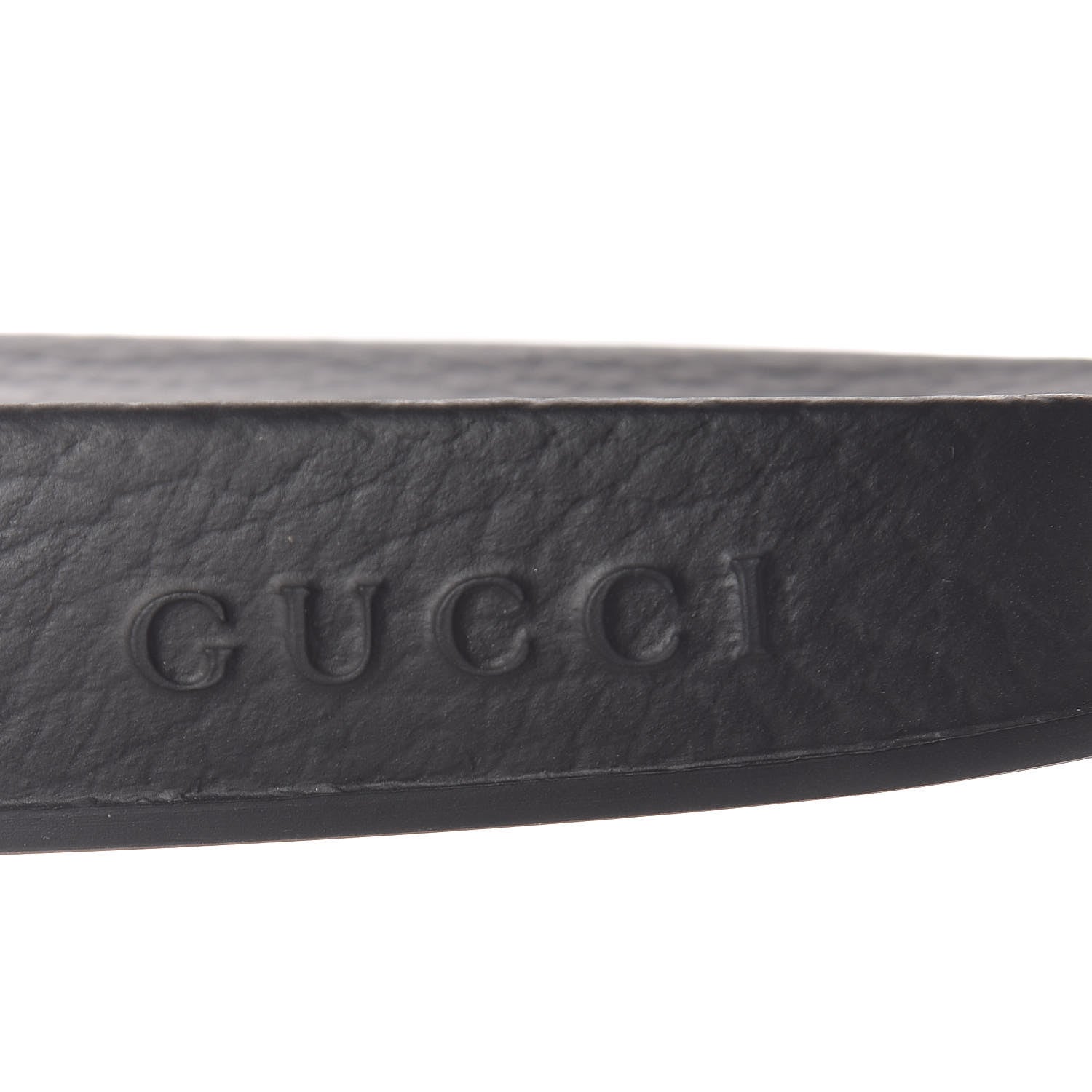 Gucci Rubber Stripe Womens Pool Slide Sandals 40 Ecru Poppy Black 6 of 8