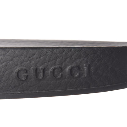 Gucci Rubber Stripe Womens Pool Slide Sandals 40 Ecru Poppy Black 6 of 8