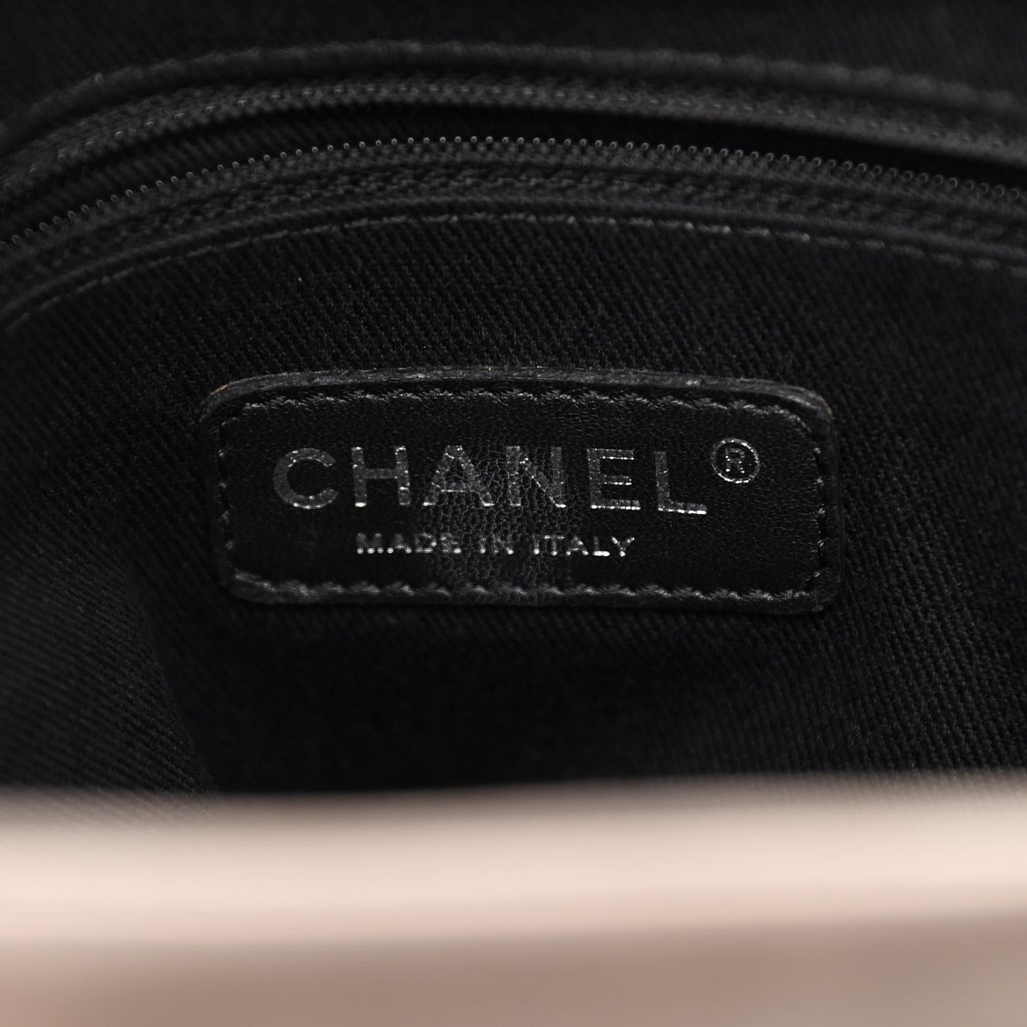 Iridescent Calfskin Jumbo In the Mix Double Flap Dark Grey