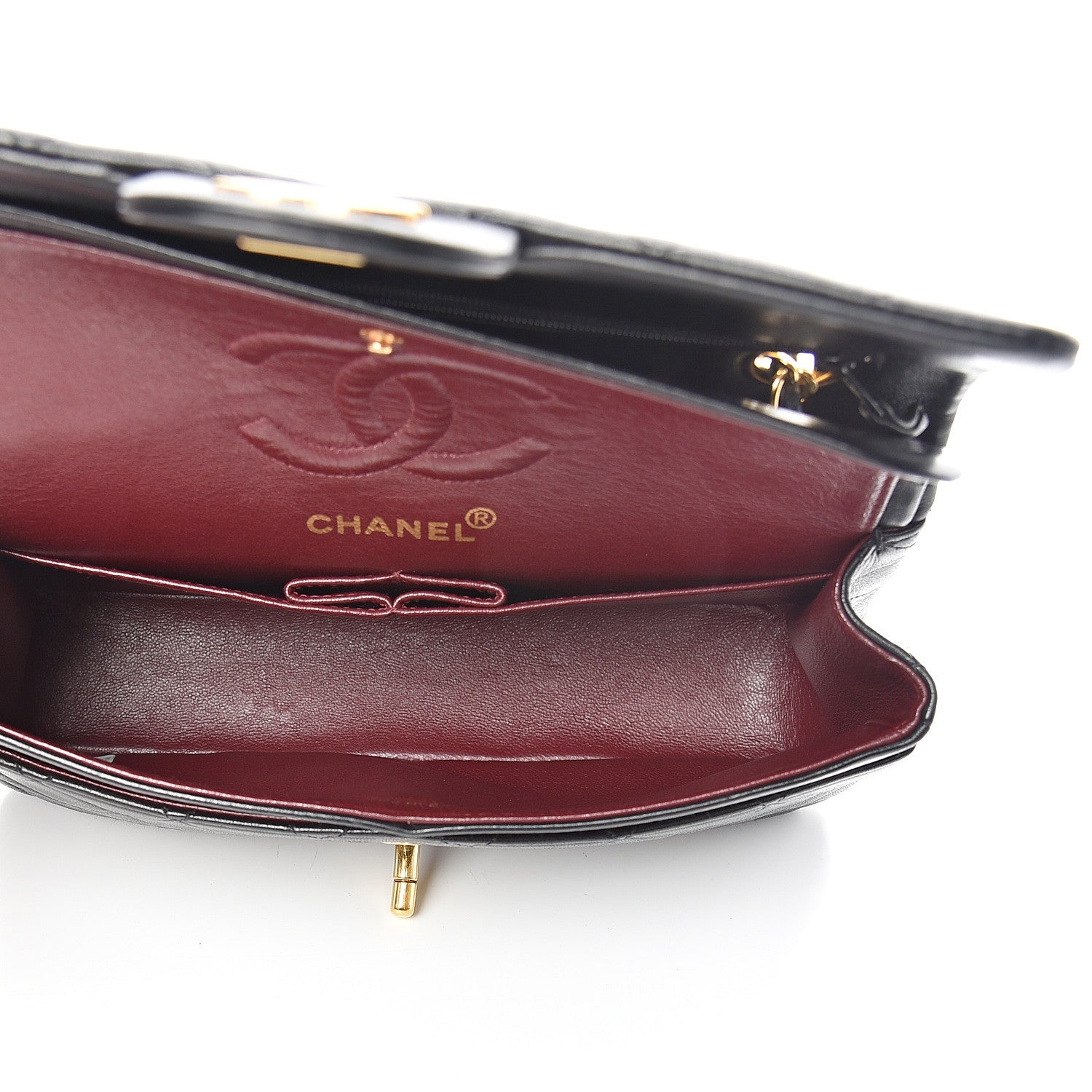 Chanel Lambskin Quilted Small Double Flap Black 4 of 16