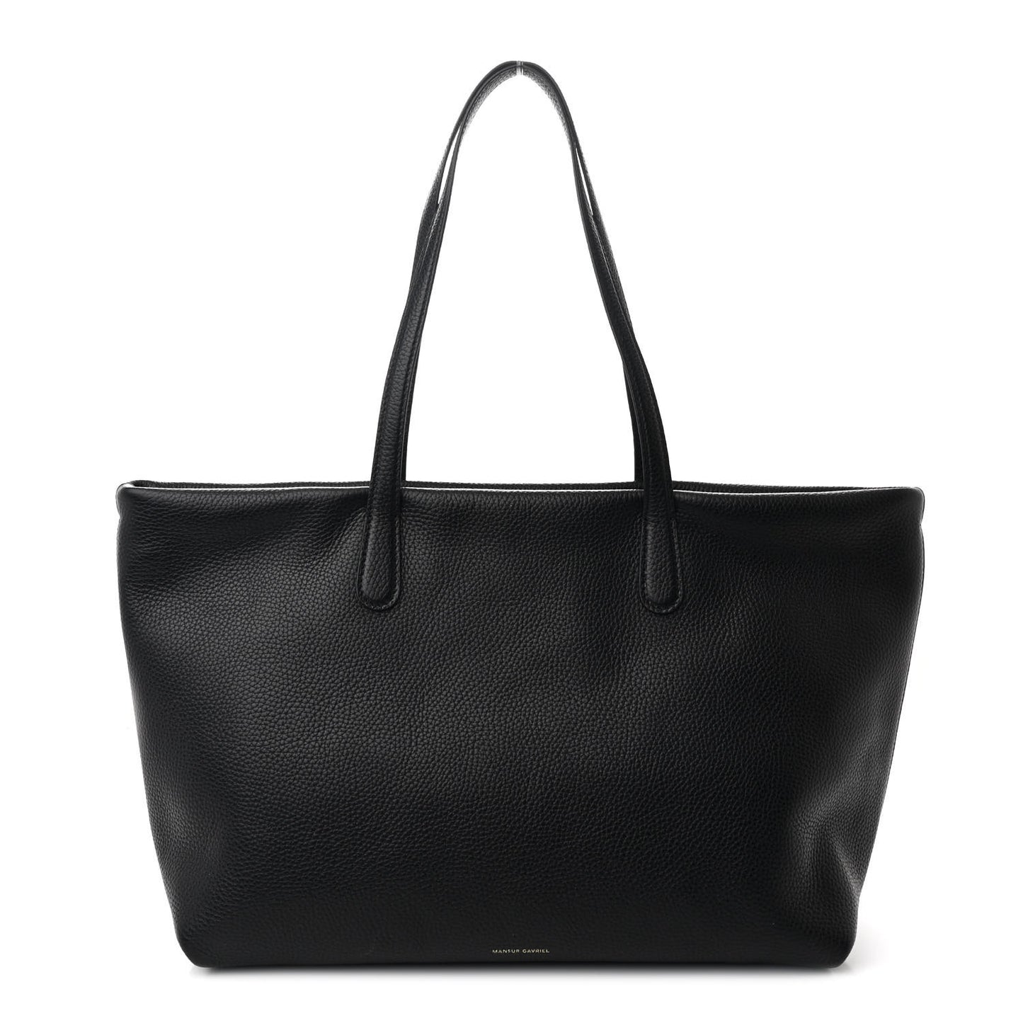 Pebbled Calfskin Everyday Zip Tote Black