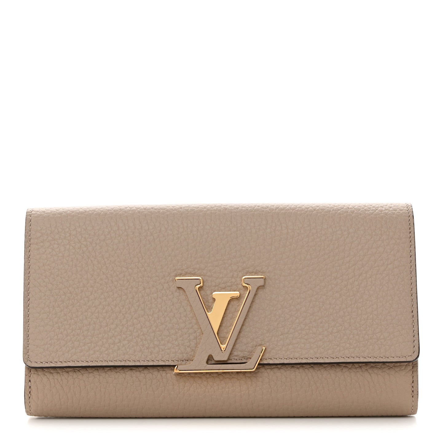 Taurillon Capucines Wallet Galet