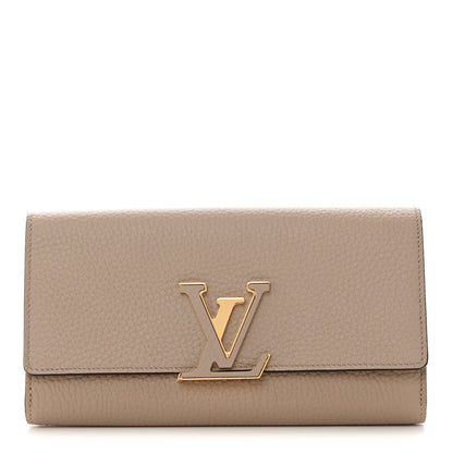 Louis Vuitton Taurillon Capucines Wallet Galet 1 of 6
