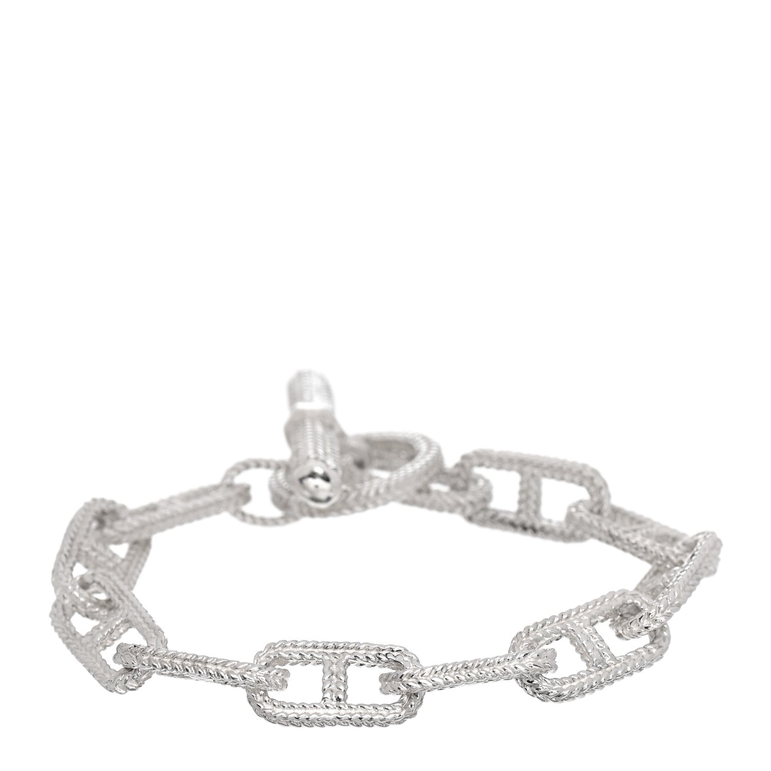 Tiffany Sterling Silver Anchor Chain Toggle Bracelet 1 of 4