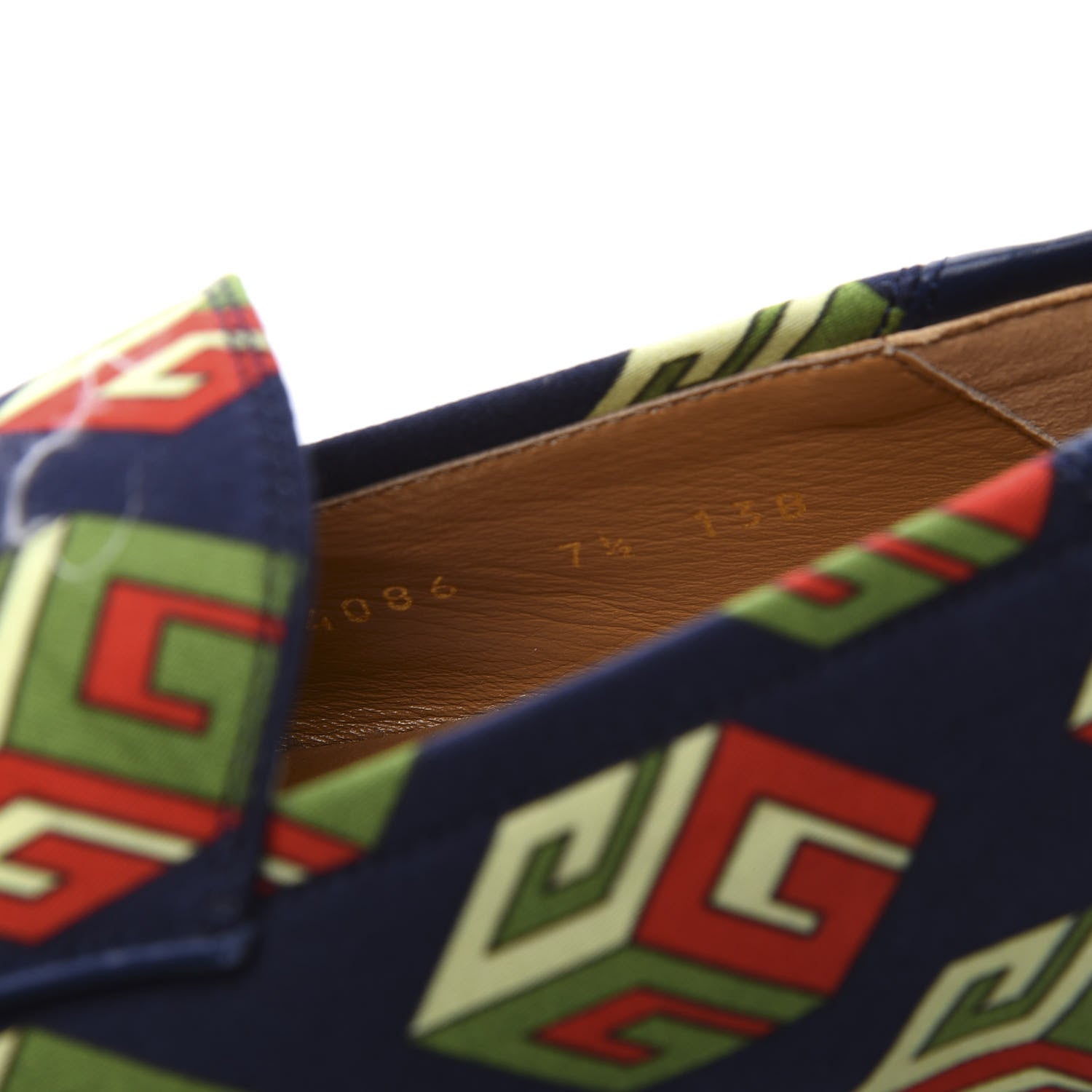 Gucci Satin Lambskin Mini GG Wallpaper Mens Brixton Horsebit Loafers 7.5 Royal Blue Blue Agata 10 of 11