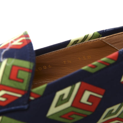 Gucci Satin Lambskin Mini GG Wallpaper Mens Brixton Horsebit Loafers 7.5 Royal Blue Blue Agata 10 of 11