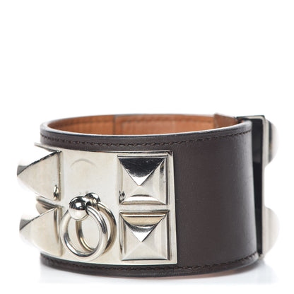 Hermes Box Collier De Chien CDC Bracelet Chocolate 1 of 9