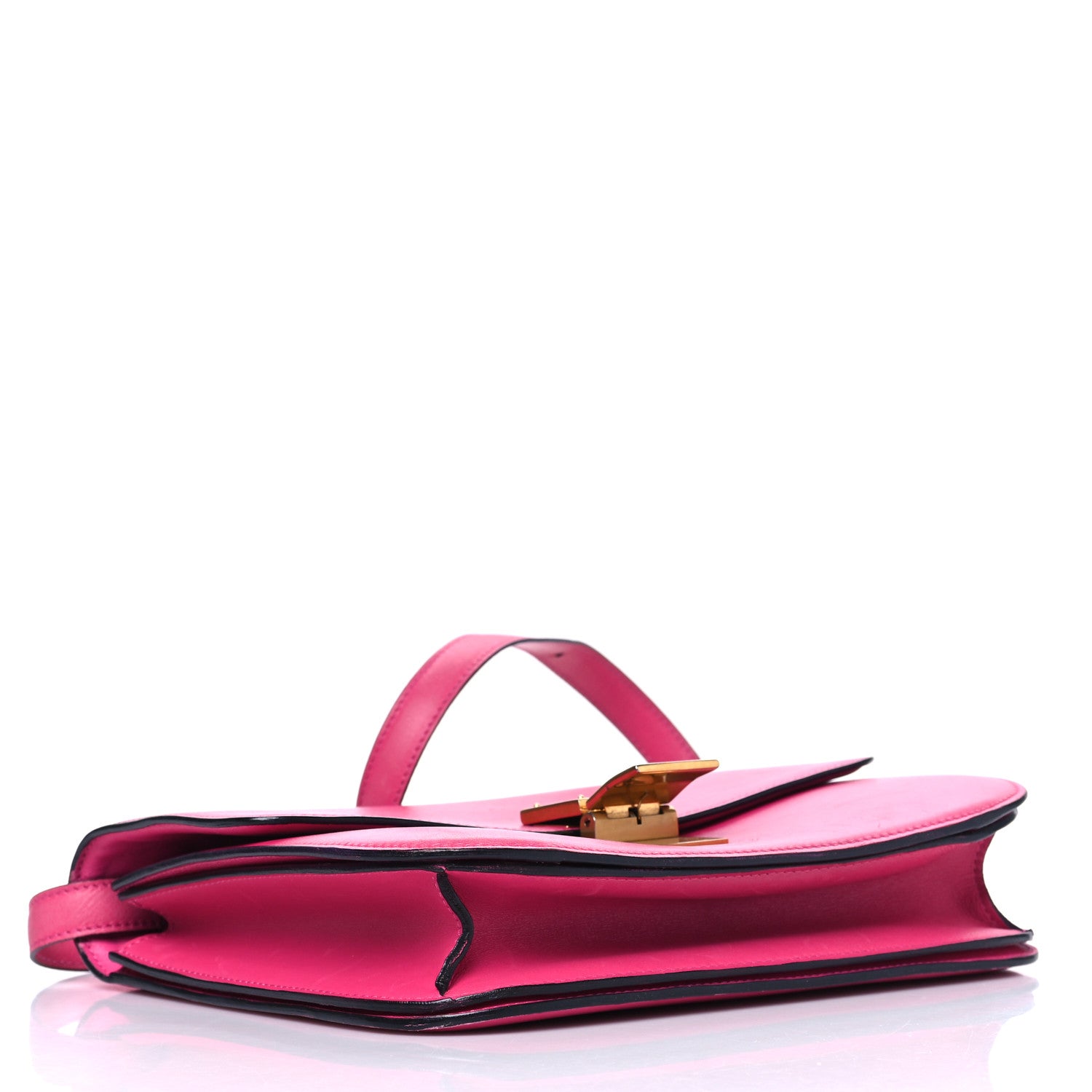 Celine Box Calfskin Medium Classic Box Flap Bag Hibiscus 4 of 17