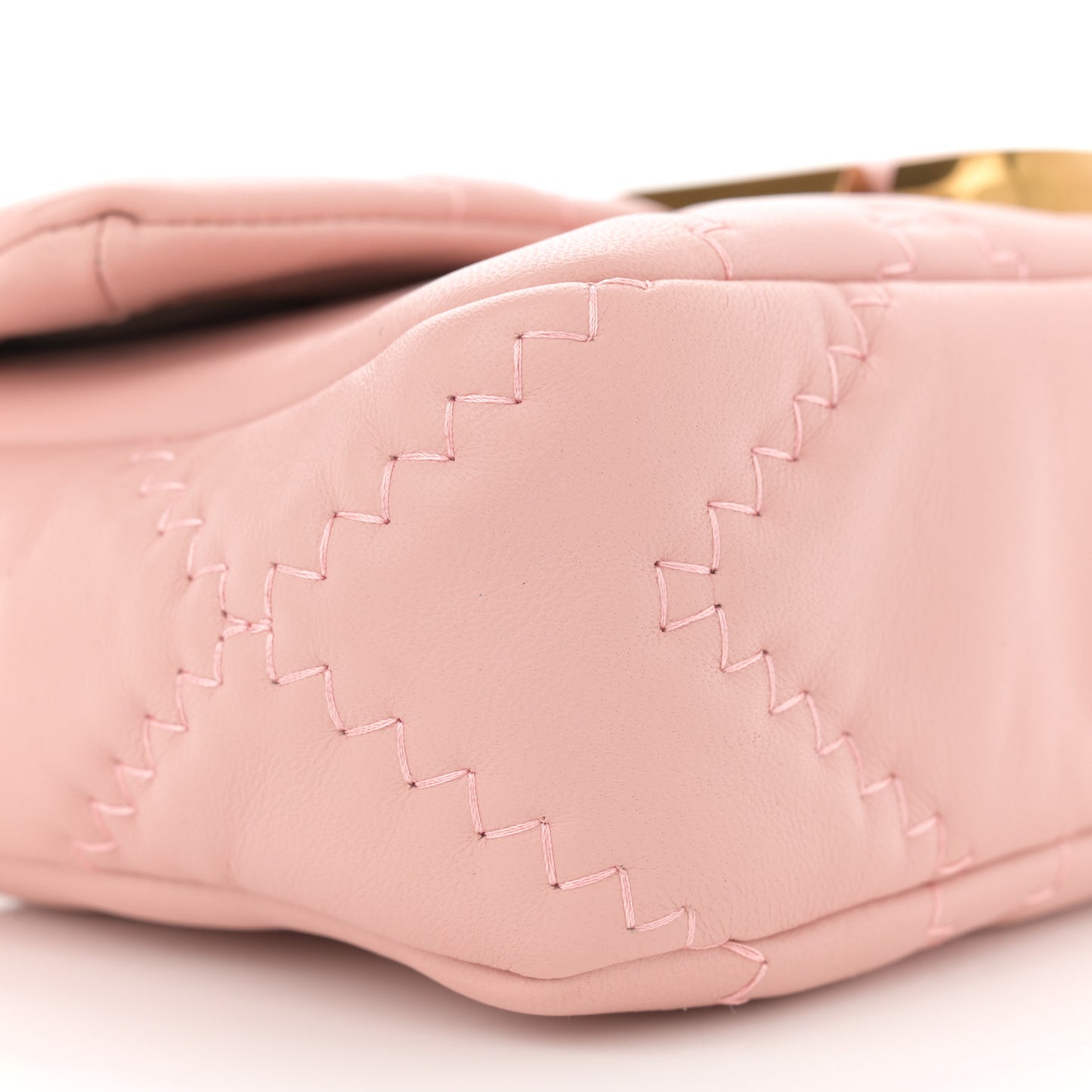 Lambskin Quilted Medium J Marc Shoulder Bag Rose