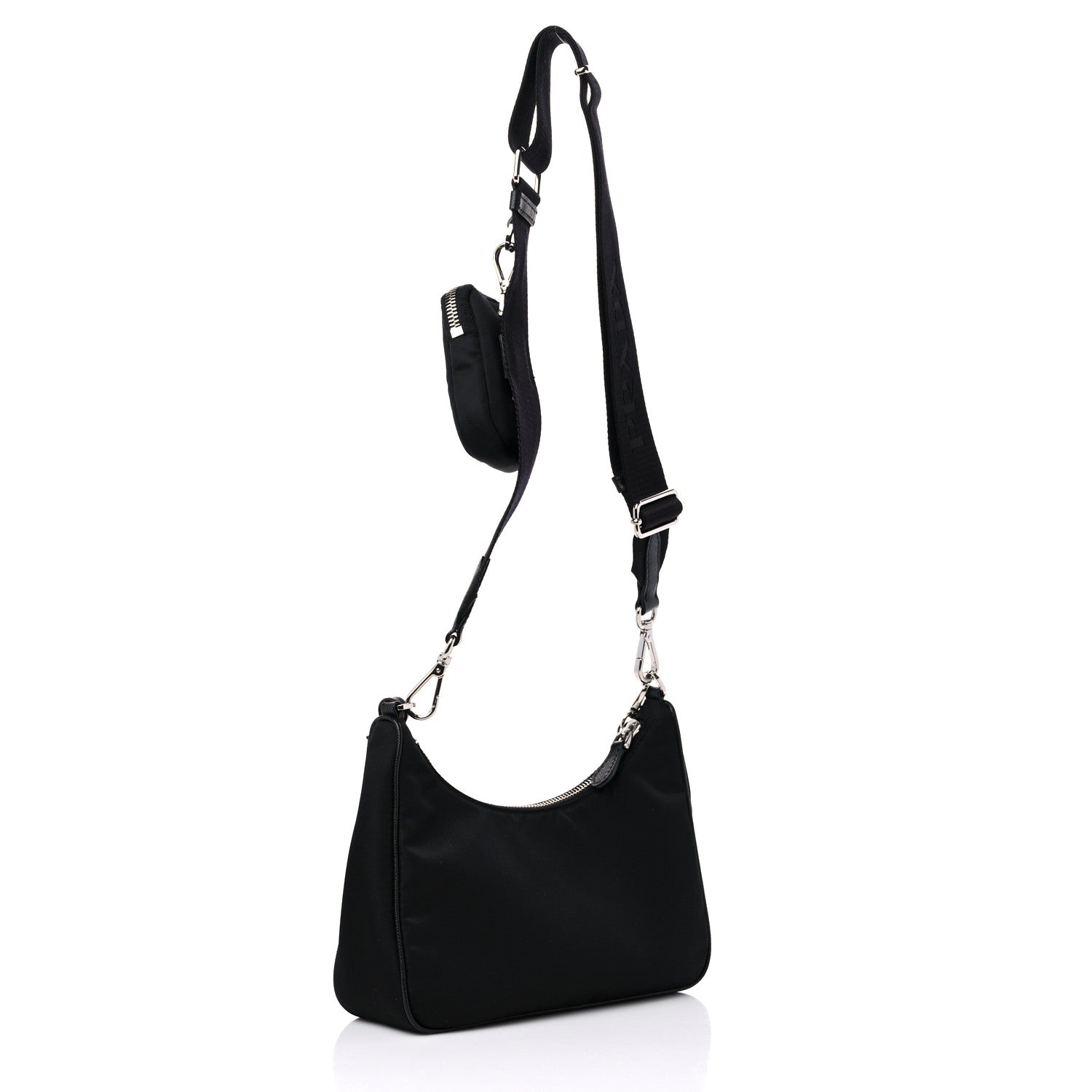 Prada Nylon Re-Edition 2005 Shoulder Bag Black 3 of 8
