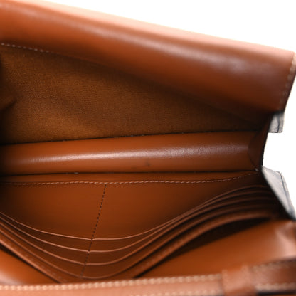 Celine Triomphe Canvas Lambskin Wallet On Strap Tan 5 of 11
