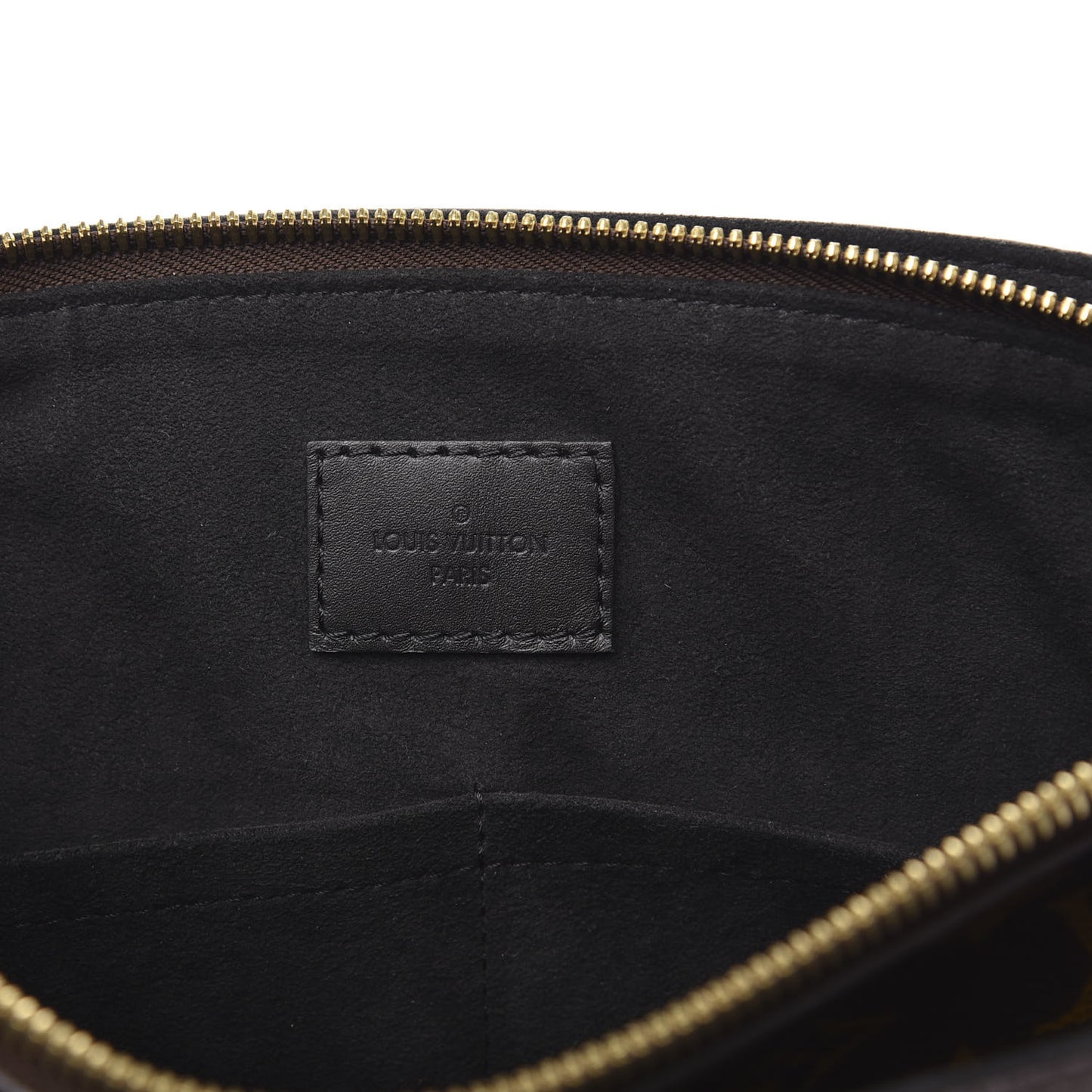 Monogram Flower Zipped Tote PM Black