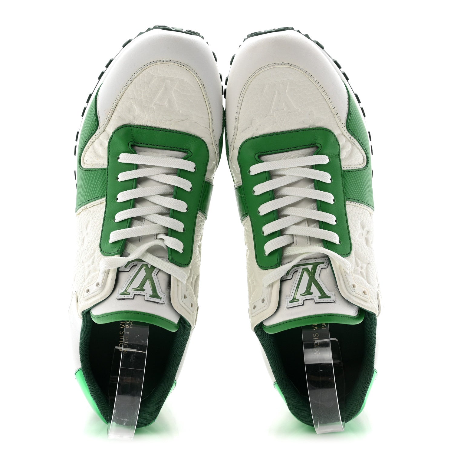Louis Vuitton Calfskin Empreinte Mens Run Away Sneakers 8 White